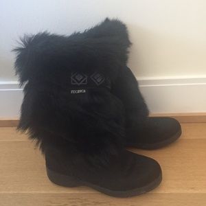 Tecnica Black Fur Apres-Ski Boots